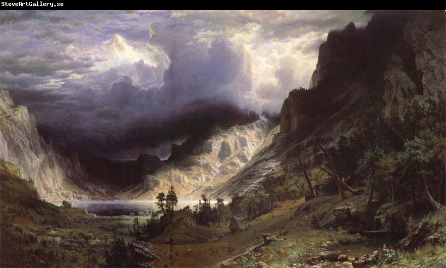 Albert Bierstadt Ein Sturm in den RockY Mountains,Mount Rosalie